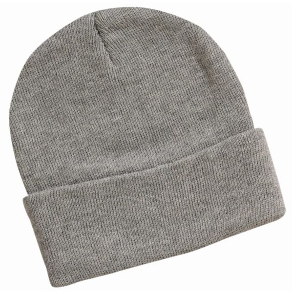 12 Inch Solid Knit Beanie Thumbnail