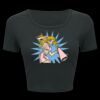 Ladies' Poly-Cotton Crop T-Shirt Thumbnail