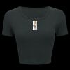 Ladies' Poly-Cotton Crop T-Shirt Thumbnail