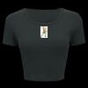 Ladies' Poly-Cotton Crop T-Shirt Thumbnail
