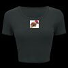 Ladies' Poly-Cotton Crop T-Shirt Thumbnail