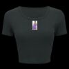 Ladies' Poly-Cotton Crop T-Shirt Thumbnail