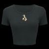 Ladies' Poly-Cotton Crop T-Shirt Thumbnail
