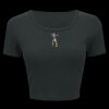Ladies' Poly-Cotton Crop T-Shirt Thumbnail