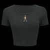 Ladies' Poly-Cotton Crop T-Shirt Thumbnail