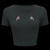 Ladies' Poly-Cotton Crop T-Shirt Thumbnail