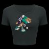 Ladies' Poly-Cotton Crop T-Shirt Thumbnail