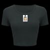 Ladies' Poly-Cotton Crop T-Shirt Thumbnail