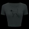 Ladies' Poly-Cotton Crop T-Shirt Thumbnail