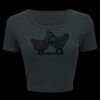 Ladies' Poly-Cotton Crop T-Shirt Thumbnail