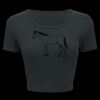 Ladies' Poly-Cotton Crop T-Shirt Thumbnail