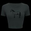 Ladies' Poly-Cotton Crop T-Shirt Thumbnail