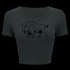 Ladies' Poly-Cotton Crop T-Shirt Thumbnail