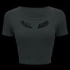 Ladies' Poly-Cotton Crop T-Shirt Thumbnail