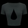 Ladies' Poly-Cotton Crop T-Shirt Thumbnail