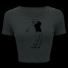 Ladies' Poly-Cotton Crop T-Shirt Thumbnail