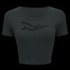 Ladies' Poly-Cotton Crop T-Shirt Thumbnail