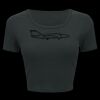 Ladies' Poly-Cotton Crop T-Shirt Thumbnail