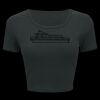 Ladies' Poly-Cotton Crop T-Shirt Thumbnail