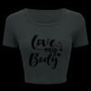 Ladies' Poly-Cotton Crop T-Shirt Thumbnail