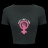 Ladies' Poly-Cotton Crop T-Shirt Thumbnail
