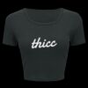 Ladies' Poly-Cotton Crop T-Shirt Thumbnail