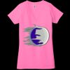 Ladies' Jersey Short-Sleeve Deep V-Neck T-Shirt Thumbnail
