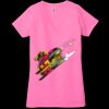 Ladies' Jersey Short-Sleeve Deep V-Neck T-Shirt Thumbnail