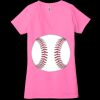 Ladies' Jersey Short-Sleeve Deep V-Neck T-Shirt Thumbnail