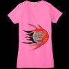 Ladies' Jersey Short-Sleeve Deep V-Neck T-Shirt Thumbnail