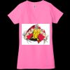 Ladies' Jersey Short-Sleeve Deep V-Neck T-Shirt Thumbnail