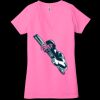 Ladies' Jersey Short-Sleeve Deep V-Neck T-Shirt Thumbnail