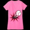 Ladies' Jersey Short-Sleeve Deep V-Neck T-Shirt Thumbnail