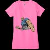 Ladies' Jersey Short-Sleeve Deep V-Neck T-Shirt Thumbnail