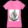 Ladies' Jersey Short-Sleeve Deep V-Neck T-Shirt Thumbnail