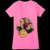 Ladies' Jersey Short-Sleeve Deep V-Neck T-Shirt Thumbnail