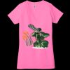 Ladies' Jersey Short-Sleeve Deep V-Neck T-Shirt Thumbnail