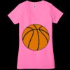 Ladies' Jersey Short-Sleeve Deep V-Neck T-Shirt Thumbnail