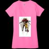 Ladies' Jersey Short-Sleeve Deep V-Neck T-Shirt Thumbnail