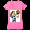 Ladies' Jersey Short-Sleeve Deep V-Neck T-Shirt Thumbnail