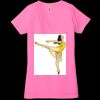 Ladies' Jersey Short-Sleeve Deep V-Neck T-Shirt Thumbnail