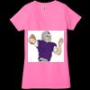 Ladies' Jersey Short-Sleeve Deep V-Neck T-Shirt Thumbnail