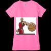 Ladies' Jersey Short-Sleeve Deep V-Neck T-Shirt Thumbnail