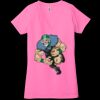 Ladies' Jersey Short-Sleeve Deep V-Neck T-Shirt Thumbnail