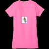 Ladies' Jersey Short-Sleeve Deep V-Neck T-Shirt Thumbnail