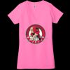 Ladies' Jersey Short-Sleeve Deep V-Neck T-Shirt Thumbnail