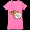 Ladies' Jersey Short-Sleeve Deep V-Neck T-Shirt Thumbnail