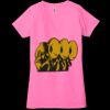 Ladies' Jersey Short-Sleeve Deep V-Neck T-Shirt Thumbnail