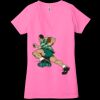 Ladies' Jersey Short-Sleeve Deep V-Neck T-Shirt Thumbnail