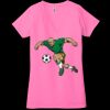 Ladies' Jersey Short-Sleeve Deep V-Neck T-Shirt Thumbnail